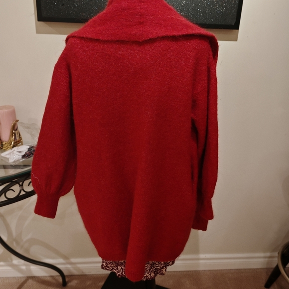 Country Road Red Women's Cardigan - Picture 7 of 14